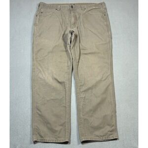 Ridgecut Toughwear Pants Mens 40x30 Brown Heavy Duty Canvas Twill Workwear